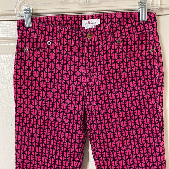 Pink Corduroy Pants Pink Navy Vineyard Vines Girls Size 12 - Picture 4 of 11